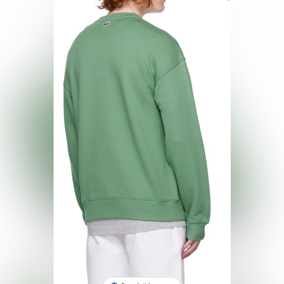 NWOT Lacoste Men’s Round Neck Loose Fit Croc Print Jogger Sweatshirt Size M - Picture 10 of 13